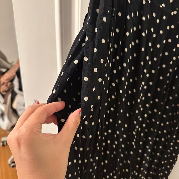 Madewell Black Polka Dot Women's jumpsuit - Picture 2 of 5